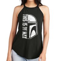 Distressed This Is The Way Helmet Women's Perfect Tri Rocker Tank