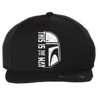Distressed This Is The Way Helmet Wool Snapback Cap