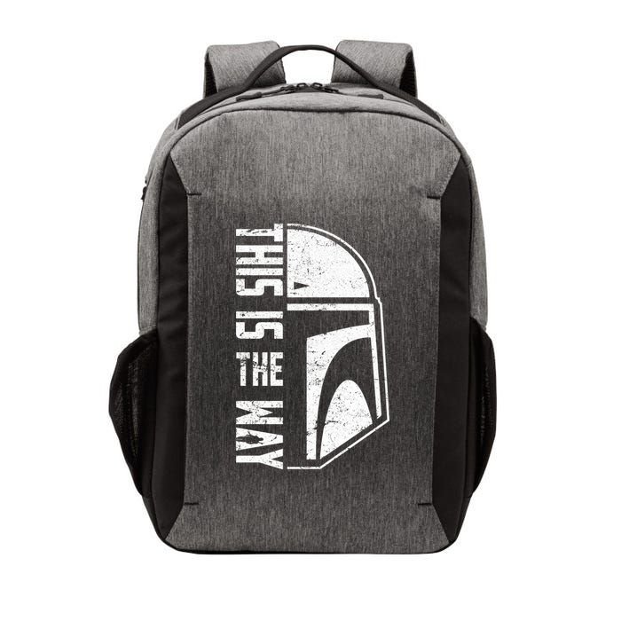 Distressed This Is The Way Helmet Vector Backpack