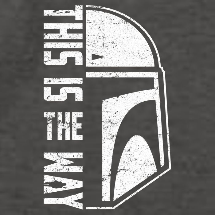 Distressed This Is The Way Helmet Vector Backpack