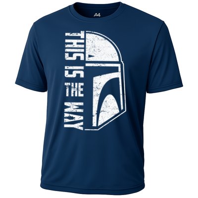 Distressed This Is The Way Helmet Performance Shirt