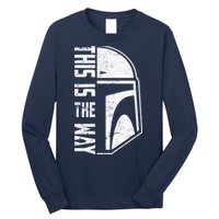 Distressed This Is The Way Helmet Long Sleeve Shirt