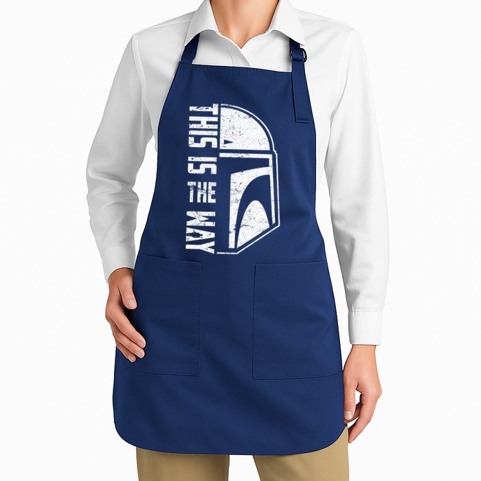 Distressed This Is The Way Helmet Apron