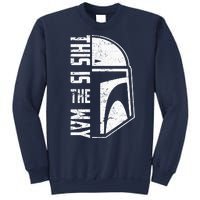 Distressed This Is The Way Helmet Sweatshirt