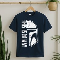 Distressed This Is The Way Helmet T-Shirt