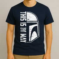 Distressed This Is The Way Helmet T-Shirt