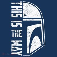 Distressed This Is The Way Helmet Tall T-Shirt