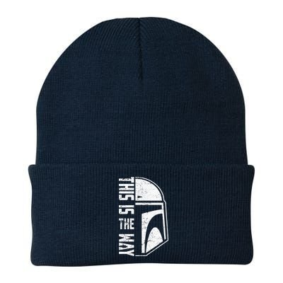Distressed This Is The Way Helmet Beanie