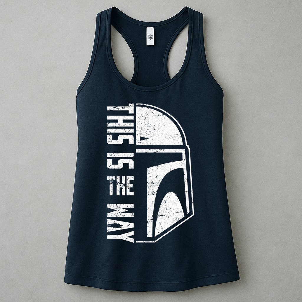 Distressed This Is The Way Helmet Womens Tank Top