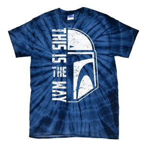 Distressed This Is The Way Helmet Tie-Dye T-Shirt