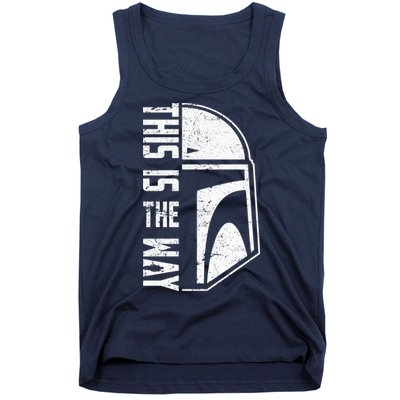 Distressed This Is The Way Helmet Tank Top