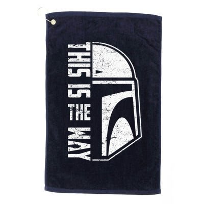Distressed This Is The Way Helmet Golf Towel
