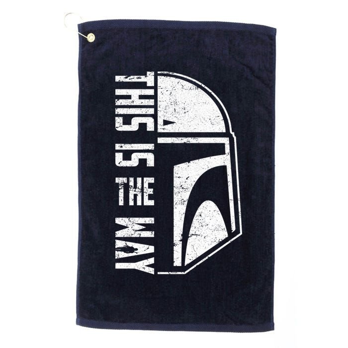 Distressed This Is The Way Helmet Golf Towel