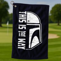 Distressed This Is The Way Helmet Golf Towel