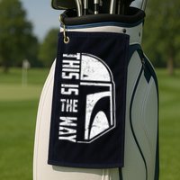 Distressed This Is The Way Helmet Golf Towel