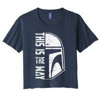 Distressed This Is The Way Helmet Crop Top