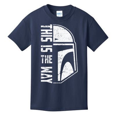 Distressed This Is The Way Helmet Kids T-Shirt