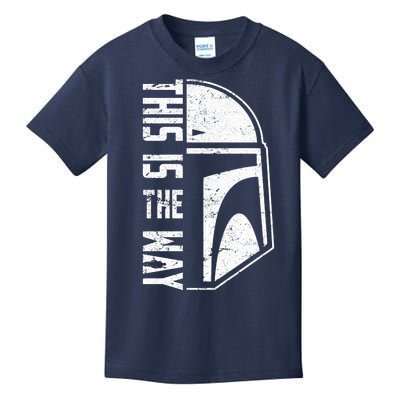 Distressed This Is The Way Helmet Kids T-Shirt