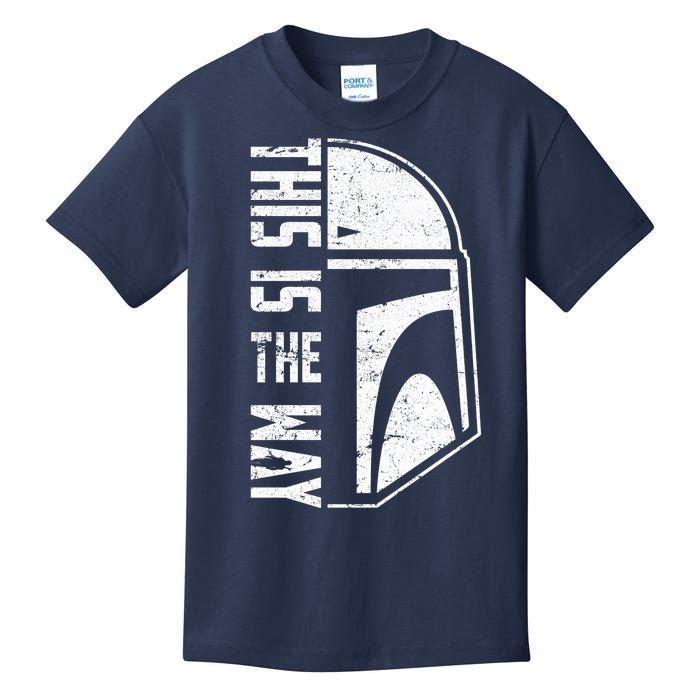 Distressed This Is The Way Helmet Kids T-Shirt