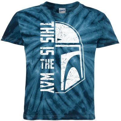 Distressed This Is The Way Helmet Kids Tie-Dye T-Shirt