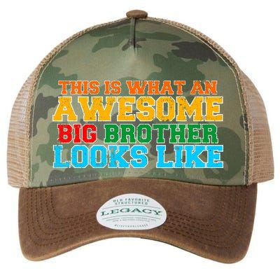 Distressed This is What an Awesome Big Brother Looks Like Legacy Tie Dye Trucker Hat