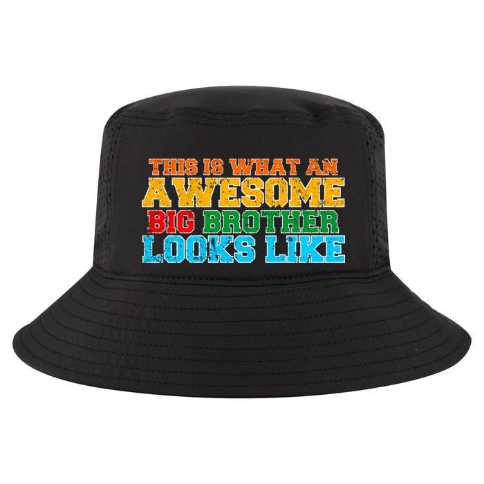 Distressed This is What an Awesome Big Brother Looks Like Cool Comfort Performance Bucket Hat