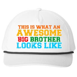 Distressed This is What an Awesome Big Brother Looks Like Snapback Five-Panel Rope Hat