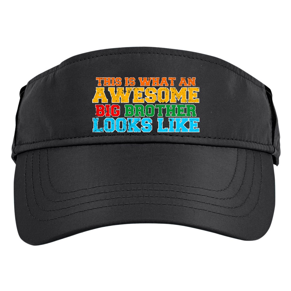 Distressed This is What an Awesome Big Brother Looks Like Adult Drive Performance Visor