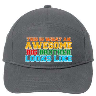 Distressed This is What an Awesome Big Brother Looks Like 7-Panel Snapback Hat