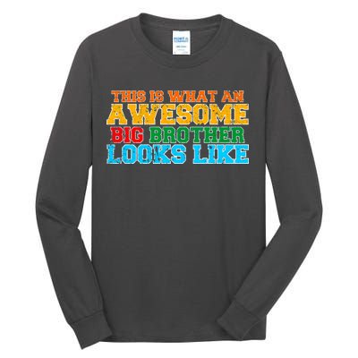 Distressed This is What an Awesome Big Brother Looks Like Tall Long Sleeve T-Shirt