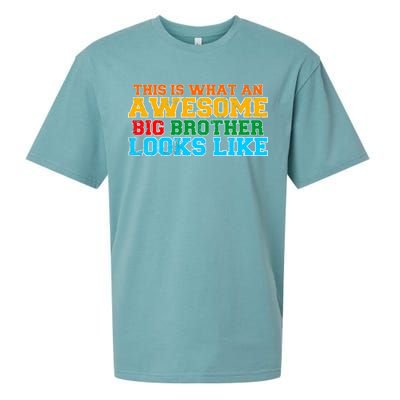 Distressed This is What an Awesome Big Brother Looks Like Sueded Cloud Jersey T-Shirt