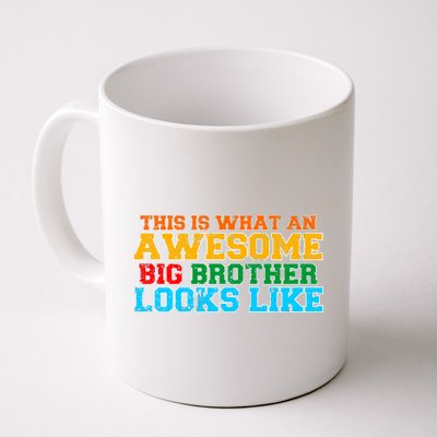 Distressed This is What an Awesome Big Brother Looks Like Coffee Mug