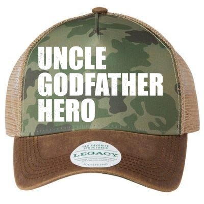 Distressed Uncle Godfather Hero Legacy Tie Dye Trucker Hat