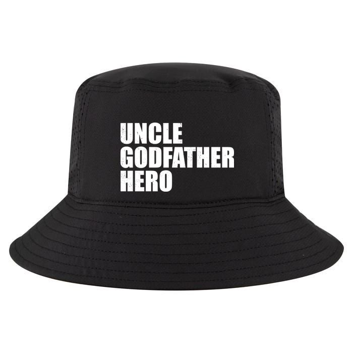 Distressed Uncle Godfather Hero Cool Comfort Performance Bucket Hat