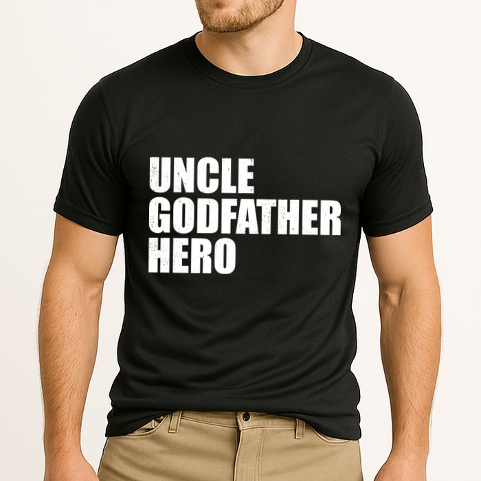 Distressed Uncle Godfather Hero Cooling Performance Crew T-Shirt