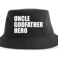 Distressed Uncle Godfather Hero Sustainable Bucket Hat