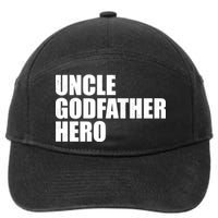 Distressed Uncle Godfather Hero 7-Panel Snapback Hat