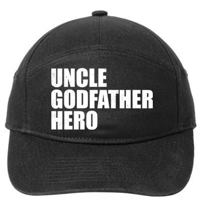 Distressed Uncle Godfather Hero 7-Panel Snapback Hat