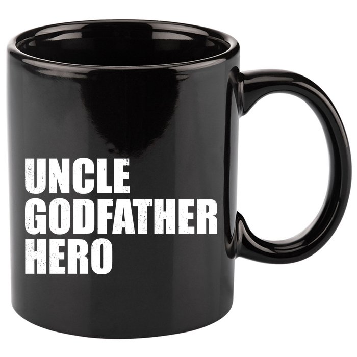 Distressed Uncle Godfather Hero 11oz C Handle Ceramic Mug