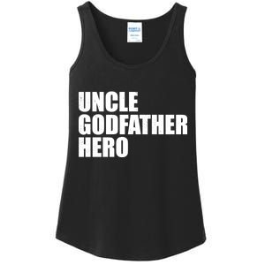 Distressed Uncle Godfather Hero Ladies Essential Tank