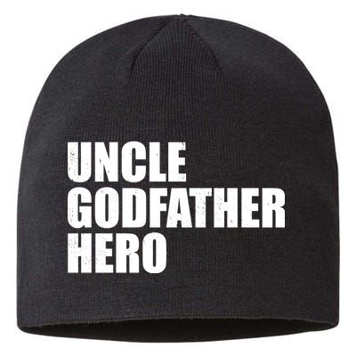 Distressed Uncle Godfather Hero Sustainable Beanie