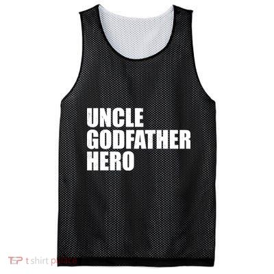 Distressed Uncle Godfather Hero Mesh Reversible Basketball Jersey Tank