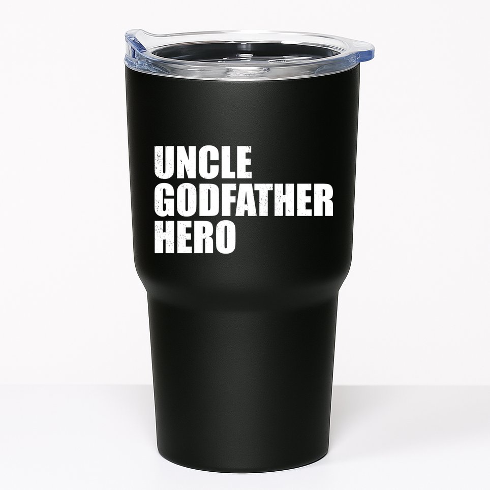 Distressed Uncle Godfather Hero Tumbler