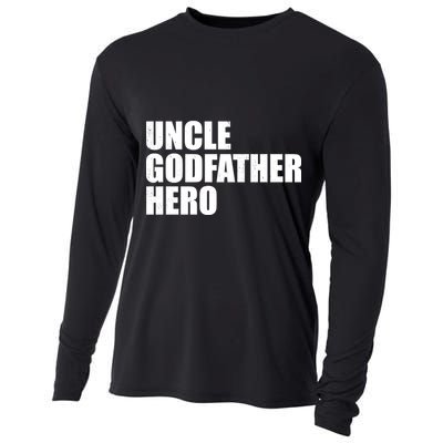 Distressed Uncle Godfather Hero Cooling Performance Long Sleeve Crew