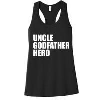 Distressed Uncle Godfather Hero Women's Racerback Tank