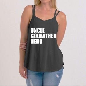 Distressed Uncle Godfather Hero Women's Strappy Tank