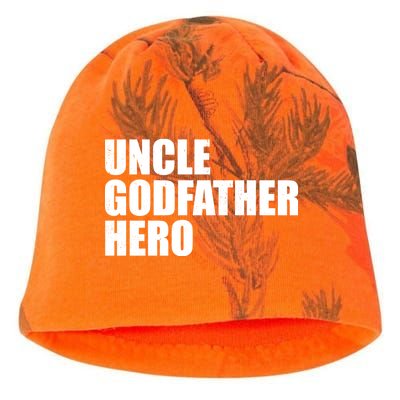 Distressed Uncle Godfather Hero Kati - Camo Knit Beanie