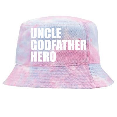 Distressed Uncle Godfather Hero Tie-Dyed Bucket Hat