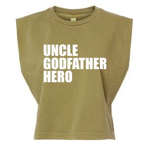 Distressed Uncle Godfather Hero Garment-Dyed Women's Muscle Tee