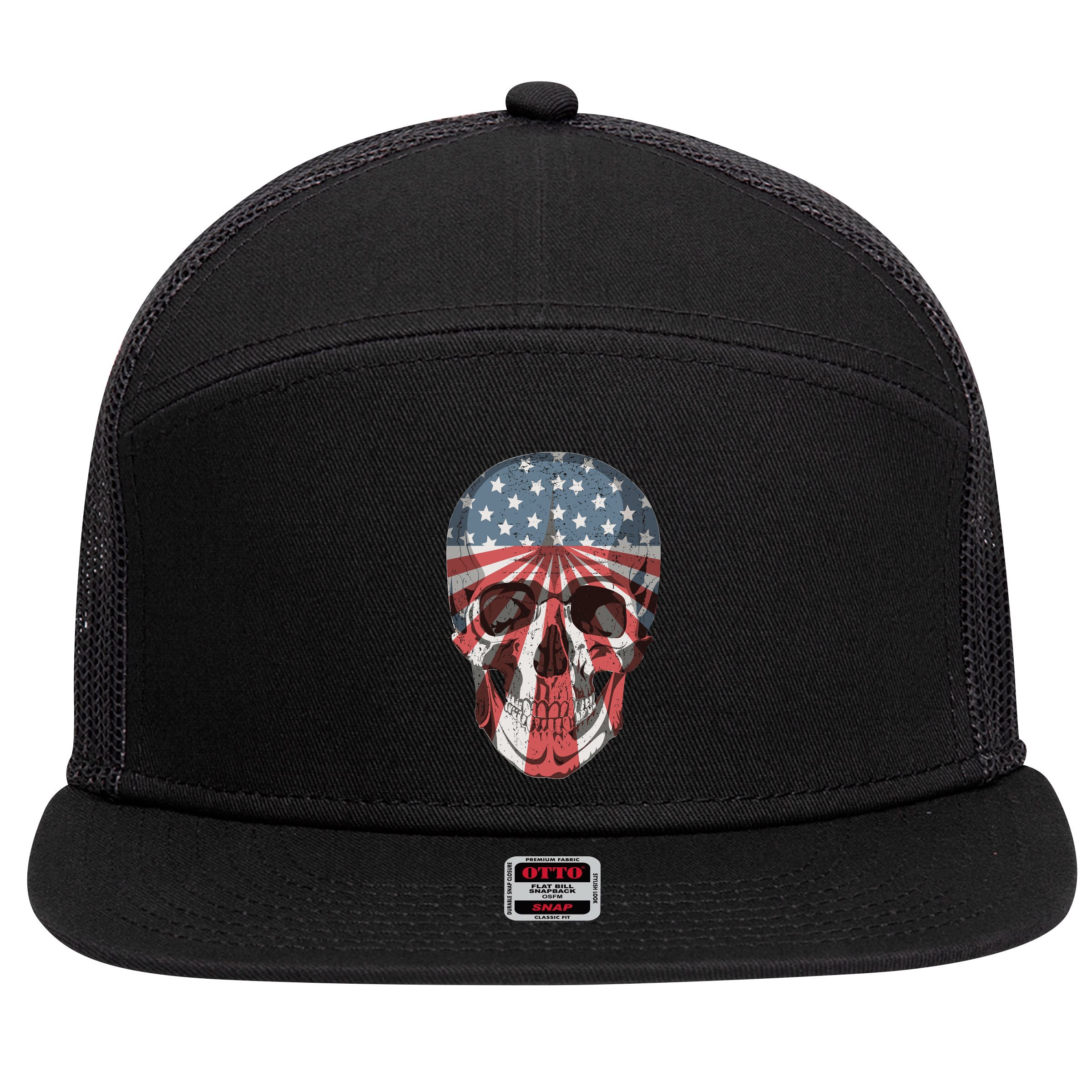 Distressed Undefeated World War Champs 7 Panel Mesh Trucker Snapback Hat
